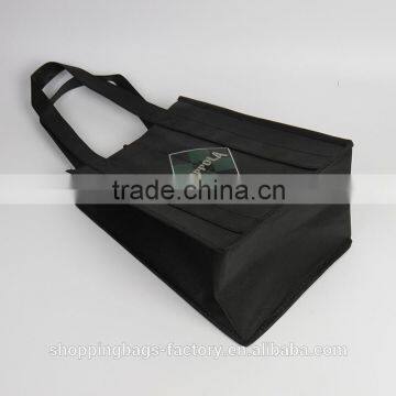 Portable Gift Black Color 6 Bottle Wine Bag, Non Woven Wine Bag, Liquor Bottle Wine Bag photo-2