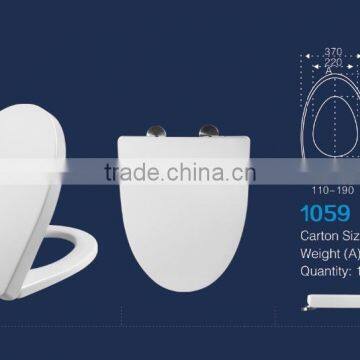 1059 Toilet Seat; 1700g Thick Plain Toilet Seats White PP Plastic Seats Lids Bathroom Fittings photo-5