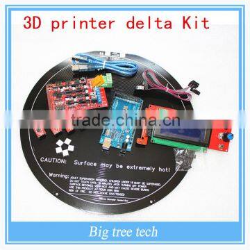 the newest products 3d printer delta Mega2560 5x A4988 round PCB heated bed LCD 2004 kit 3d printer reprap