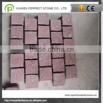 Red porphyry granite paver building stone