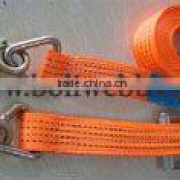 100% high tenacity polyester webbing material for ratchet lashing