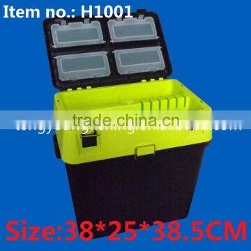 H1001 38*25*38.5CM Plastic Fishing Seat Box fishing tackle box fishing lure plastic boxes