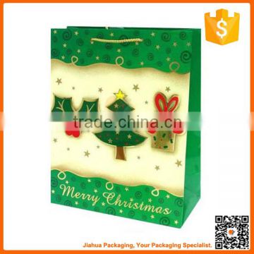 christmas custom die cut craft paper bag