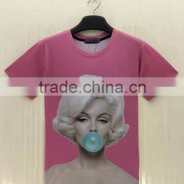 wholesale organic hot sex t shirt woman t-shirt short sleeve 2016 ladies