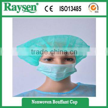 Disposable non-woven Bouffant cap