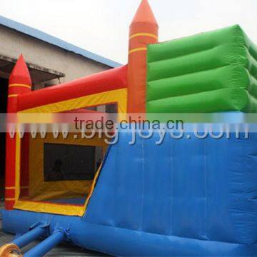 China Manufacture Durable PVC Tarpaulin Cheap Giant Inflatable Bouncer With Slide for Sale photo-2