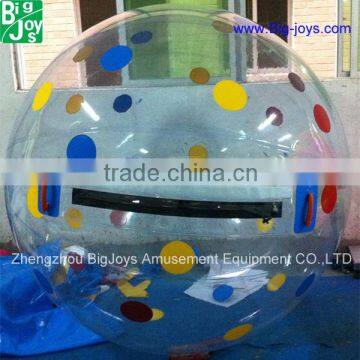 2016 hot sale color dots water ball,water walking ball for sale