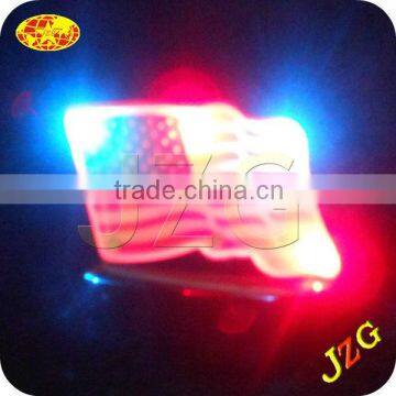 Independence Day Glowing LED Flag American Badge