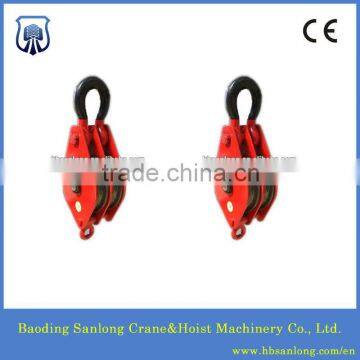 steel rope block and tackle pulley block