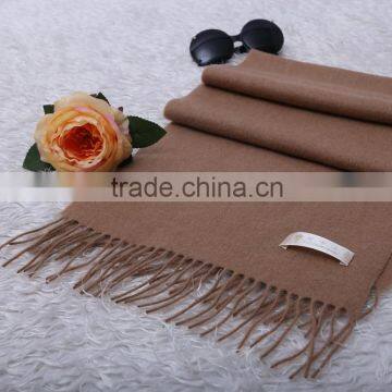 Soft and Warm Camel Cashmere Scarf photo-3