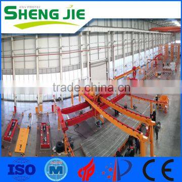 production line for precast concrete elements building construction