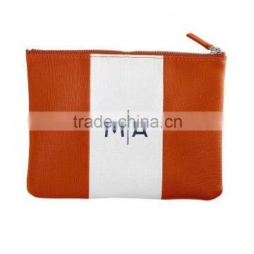 Travel Faux Leather Colorfield Zip Pouch photo-2