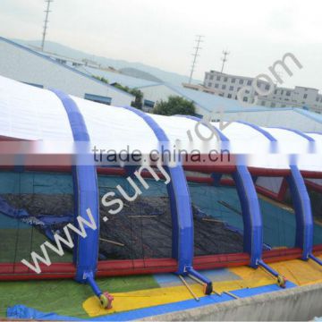 Inflatable yellow sport tent paintball tent Sunjoy Inflatables