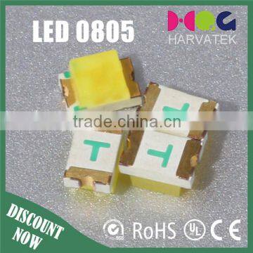 chip warm white high brightness China 0805 smd led