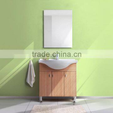 floor standing 24 inch bathroom vanity, wood bathroom cabinet with single mirror