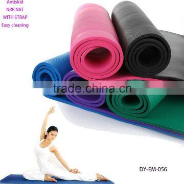 Unique yoga mats with carry strap