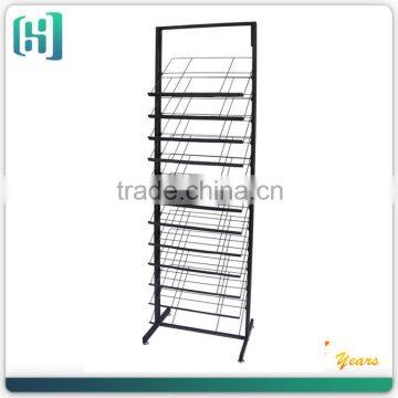 multi- layers metal wire display stand rack HSX-56 metal display carpet rack / floor standing metal display rack