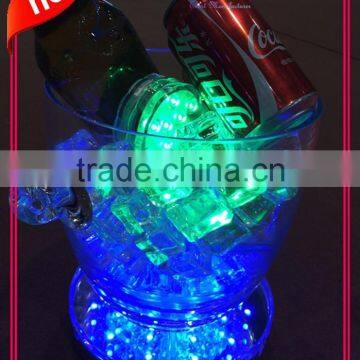 RGB remote controlled led centerpiece light base 15cm light base led for Ice bucket