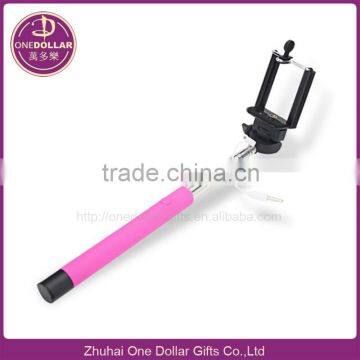 Wired Monopod Selfie Stick , Wired Selfie Monopod With High Quality