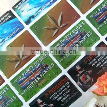 Custom rectangular crystal epoxy resin sticker