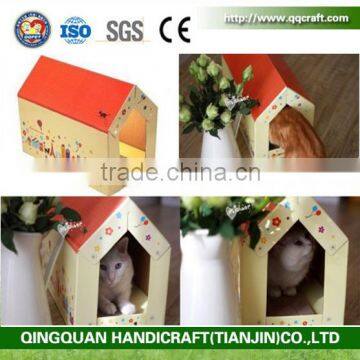 BSCI Pet Factory Multifunction Cardboard Cat Sratch House & Cat House Cardboard