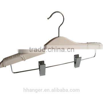 Retail store hangers for children non slip pants clothes hanger