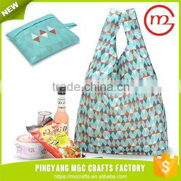 China supplies new products 2016 cotton shopping bag fold into pouch