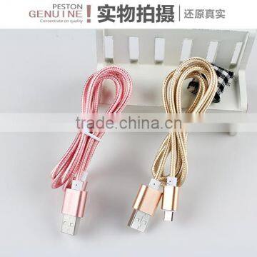 Aluminum Alloy Micro USB Data Cable Wholesale for Iphone USB 2.0 Cable