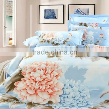 hot sale 4pcs bed set 3d bedding sets 4pcs brand luxury grid bed set