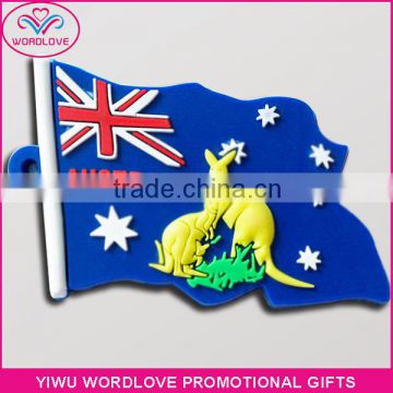 cheap customized 3D soft PVC souvenir fridge magnet for promotion