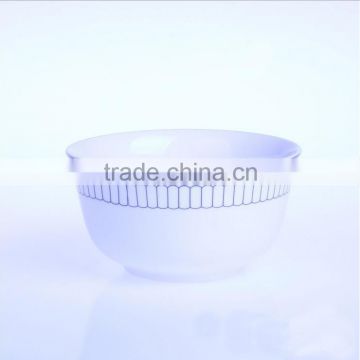 Custom Various Blue Different Size White Porcelain Noodle Bowls Porcelain Fruit Bowls