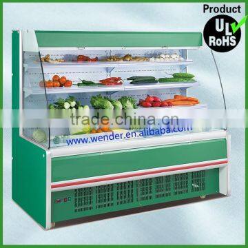 2.5M Commercial supermarket fruit and vegetable showcase refrigerator