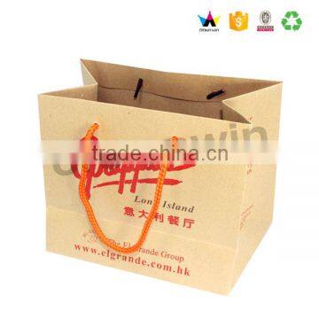 Custom Brown Paper Bag Logo Wholesale