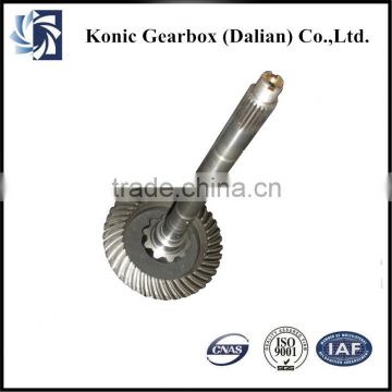 Manual customized transmission reverse helical bevel gear of China manufacturer