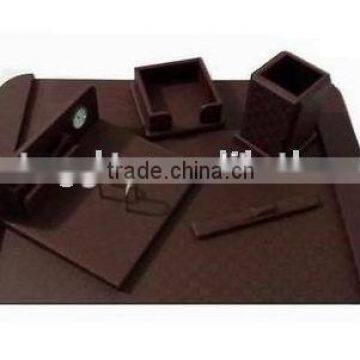High quality customized made-in-china Leather Office Desk Set for Customer(ZDS-022)