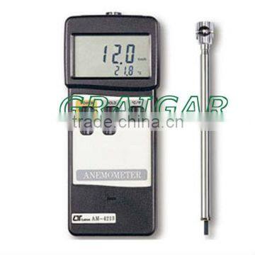 0.8-12.0m/s, telescope probe , 13mm dia mini vane anemometer AM-4213 free shipping