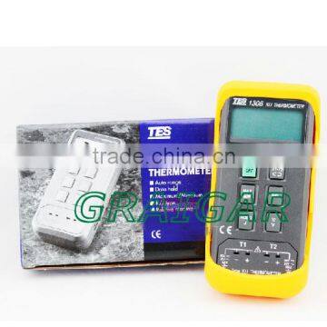 new 100% K/J Dual Channels Thermometer/TES-1306 Thermometer