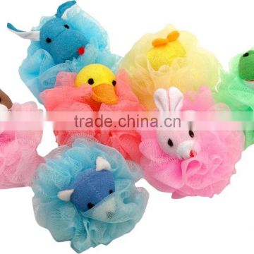 colorful shower bath ball best sale kid bath mesh ball sponge wholesale animal bath sponge