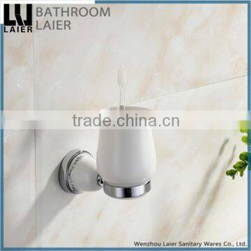 Elegant Zinc Alloy Chrome Finishing Bathroom Accessories Wall Mounted Tumbler Holder