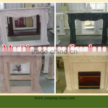 marble corner fireplace