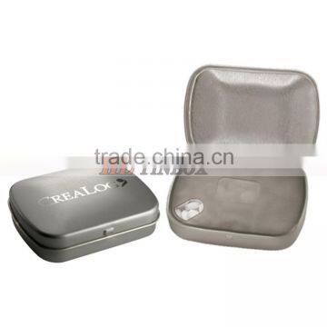 Advertising Flip Top Mint Tin With Plastic Inside Cover
