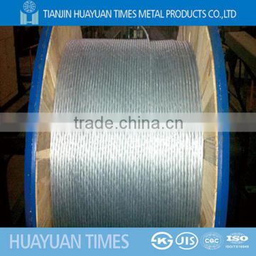 27.5mm 6*36ws+iws galvanzied wire rope from tianjin huayuan