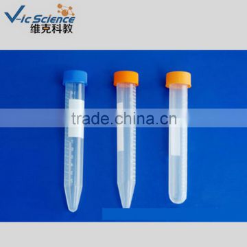 Lab euipment of 15ml plastic centrifuge tube