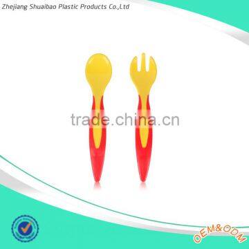 Baby Products Food Grade Heat Resistance Colorful Thermal Silicone Baby Spoon