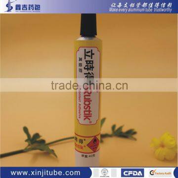 shoe glue tube packaging, aluminum tube