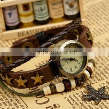 Fashion Faux Leather Bracelet Watch Students Bracelet Manly Leather Bracelets photo-6