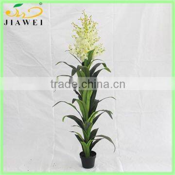 decoration artificial Yucca gloriosa flower and vase