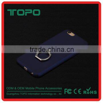 Wholesale Bracket Metal Cover Mobile Phone Anti Falling Finger Ring Stand Holder Back Case for Iphone 6 6s Plus photo-3