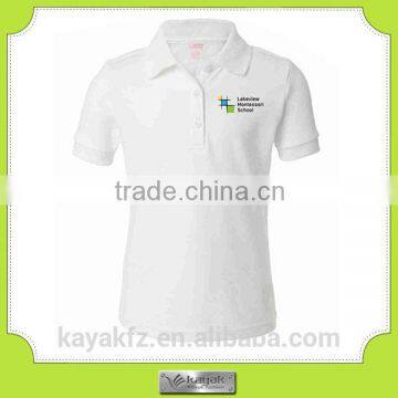 custom-made cotton men's promotional white polo t shirt