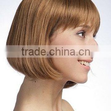 Blonde synthetic BOB Short hair style lace wigs